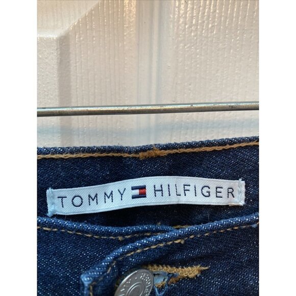 pTOMMY HILFIGER casual solid blue straight jeans 8 - Picture 3 of 3
